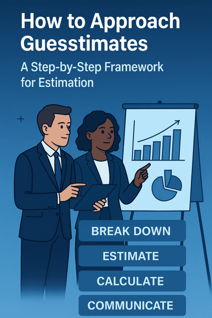 Structured approach to solving guesstimates diagram