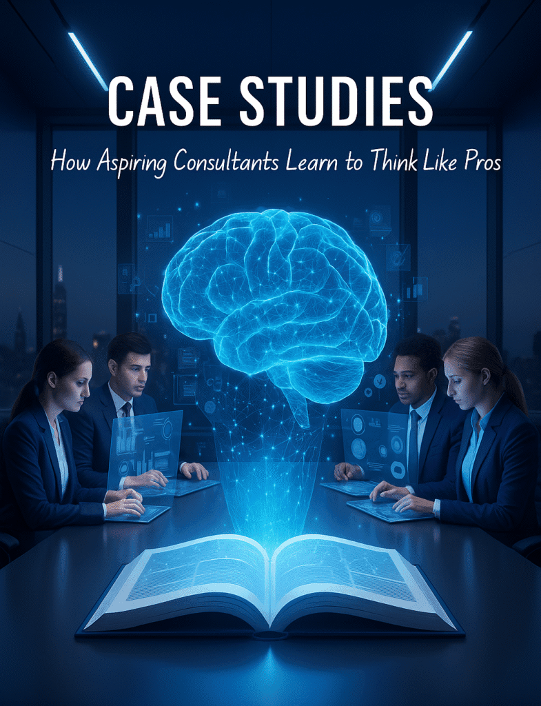Case studies consulting analysis illustration