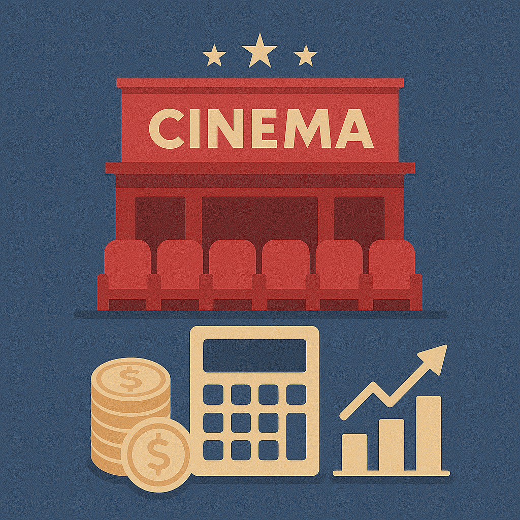 Cinema hall revenue estimation graphic