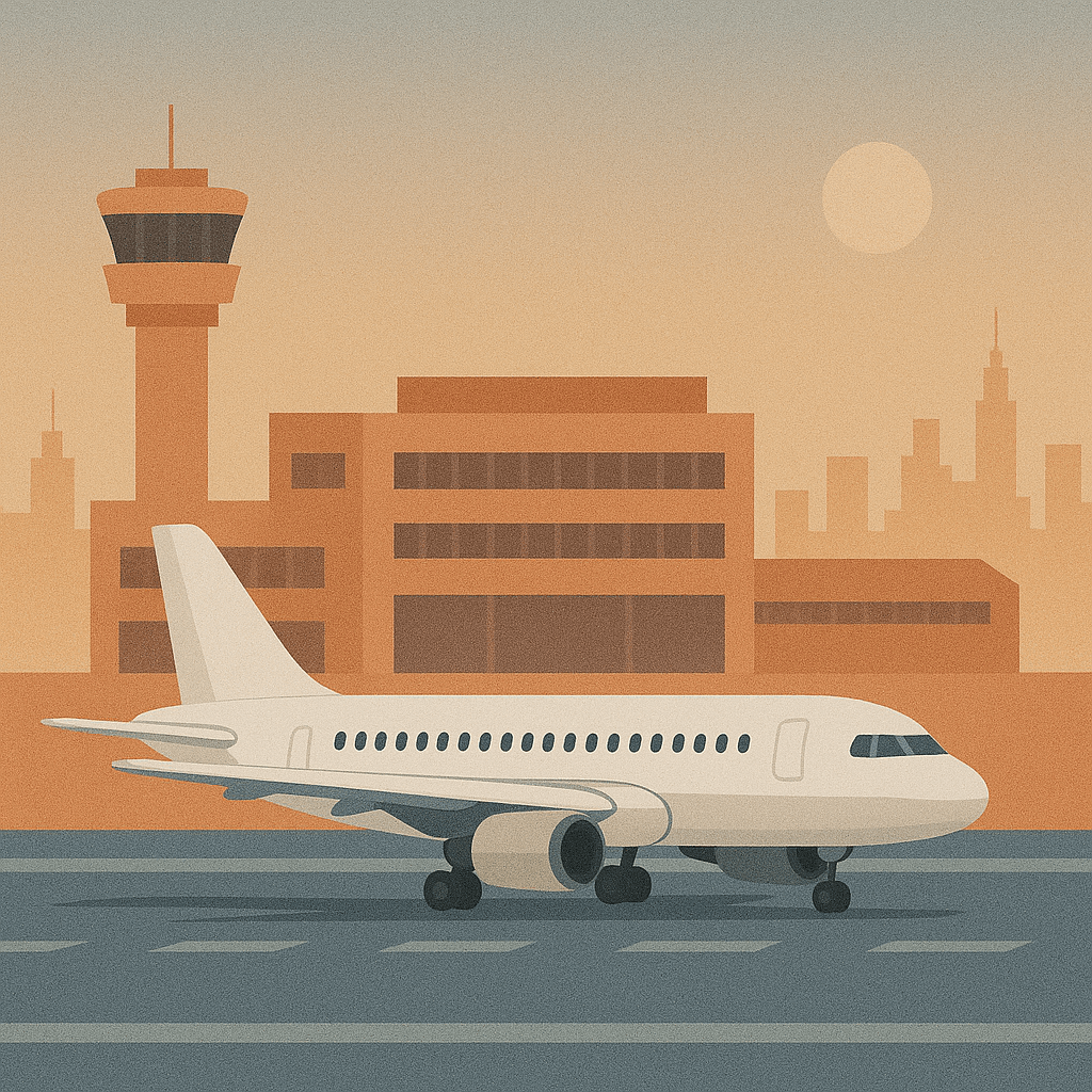 Delhi airport flights per day estimation