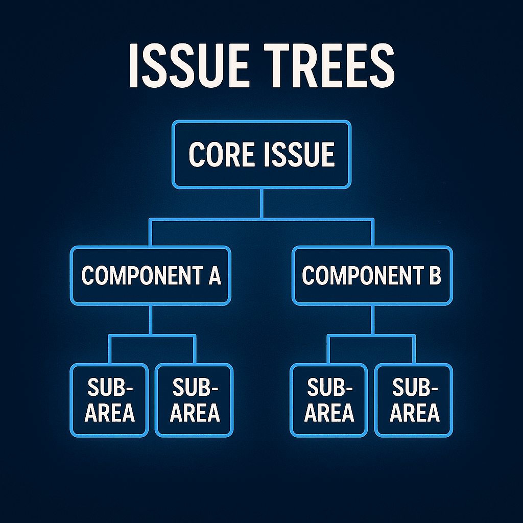 issue tree consulting problem solving visual