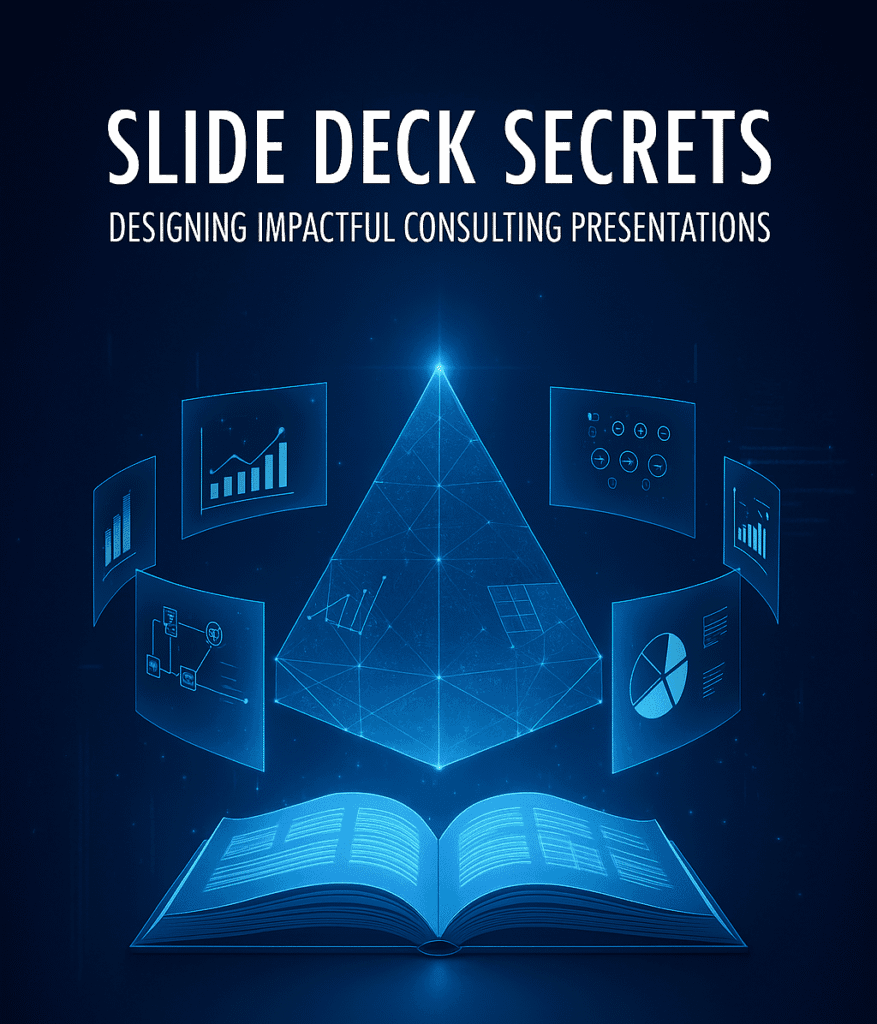 Consulting slide deck presentation design illustration